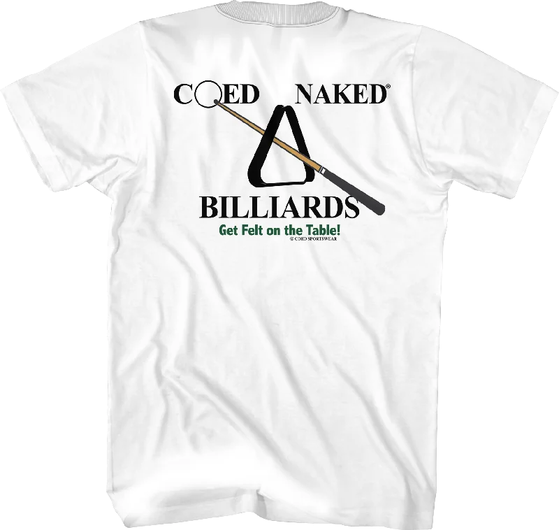 Men's athletic performance t-shirt-Billiards Coed Naked T-Shirt