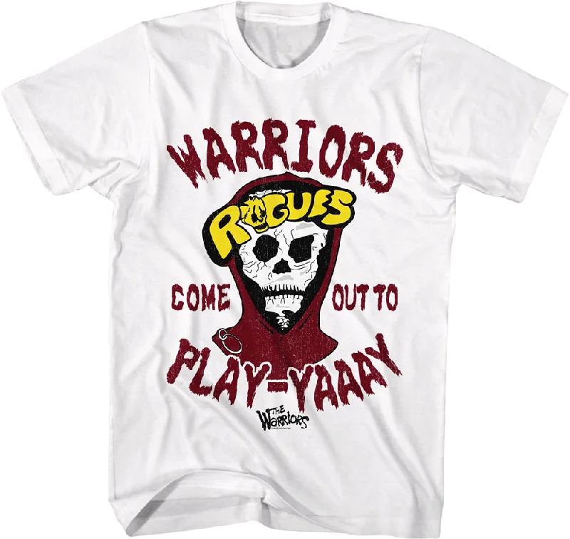 Men's retro-inspired t-shirt-Vintage Warriors Come Out To Play-Yaaay Warriors T-Shirt