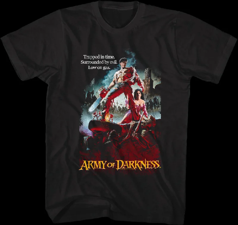 Men's vintage wash t-shirt-Theatrical Poster Army of Darkness T-Shirt