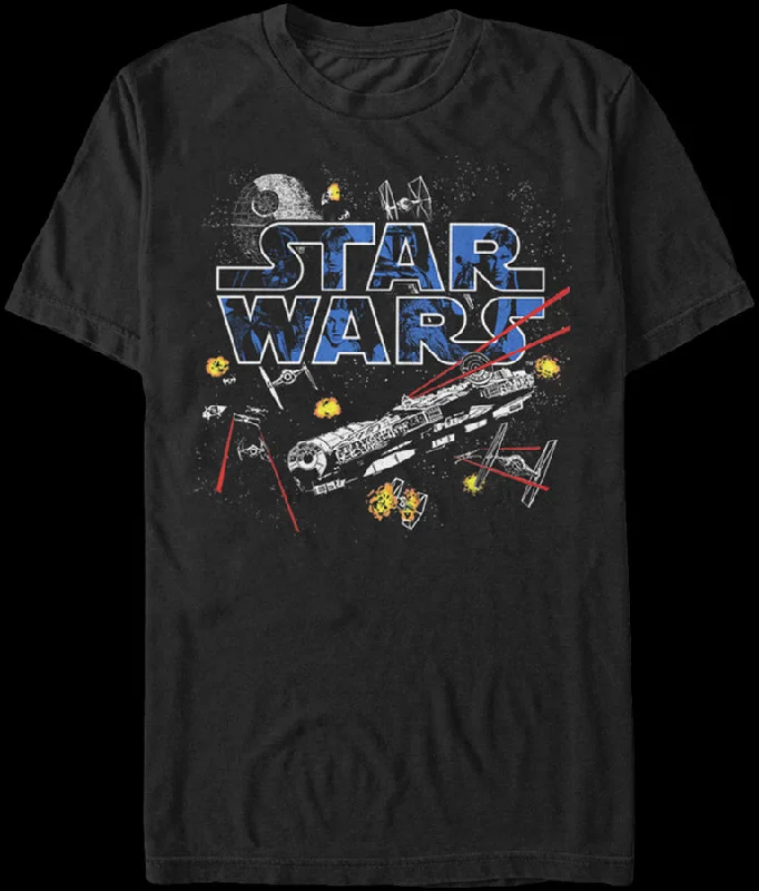 Men's relaxed fit t-shirt-Star Wars Falcon Flight T-Shirt