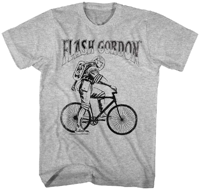 Men's moisture-control t-shirt-Bicycle Flash Gordon T-Shirt