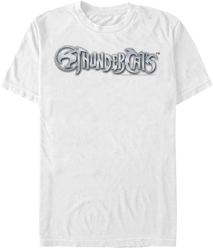 Men's eco-friendly bamboo t-shirt-Chrome Logo ThunderCats T-Shirt