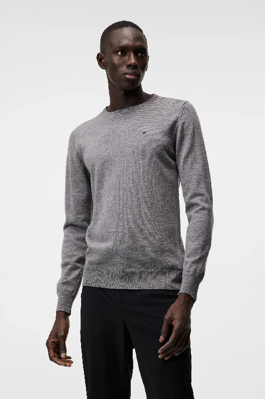 Men's cotton sweater-Lyle Merino Crew Neck Sweater