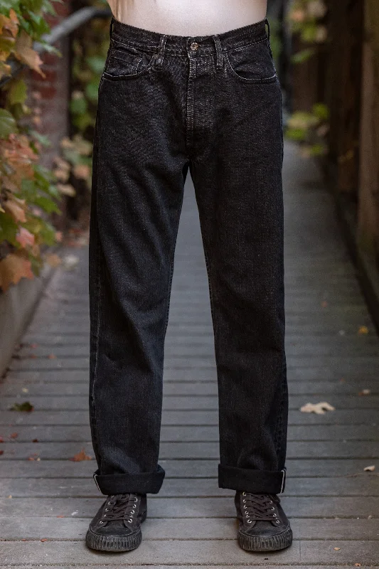 Men's fashion-forward gym pants-3sixteen CS⁠-⁠222xs Classic Straight ⁠-⁠ Stonewashed Double Black