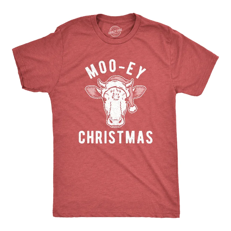 Men's silky-soft t-shirt-Moo-ey Christmas Men's T Shirt