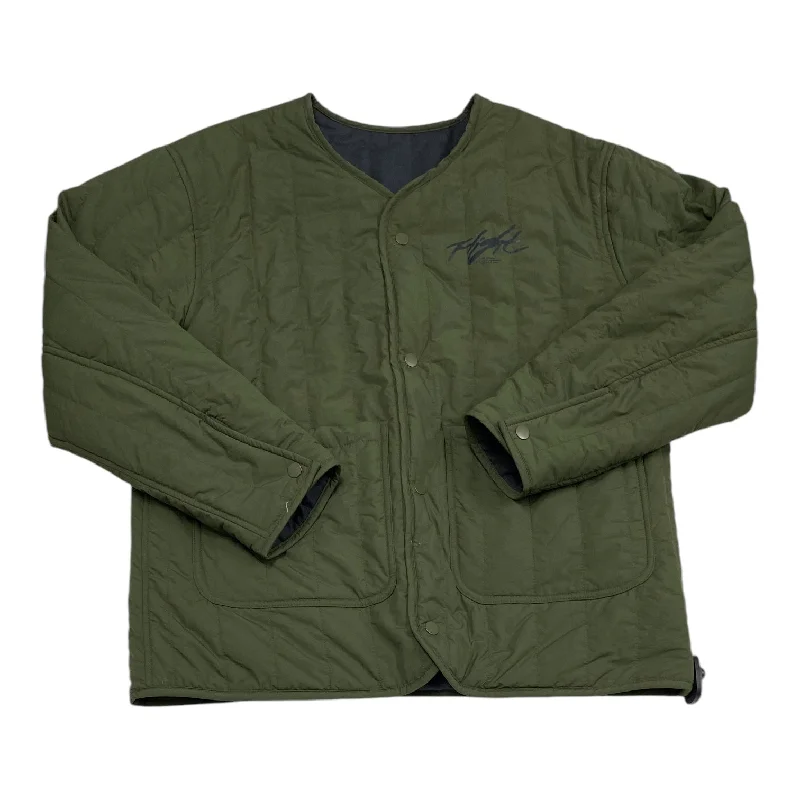 Men's performance windbreaker-Jacket Puffer & Quilted By Jordan In Blue & Green, Size: S