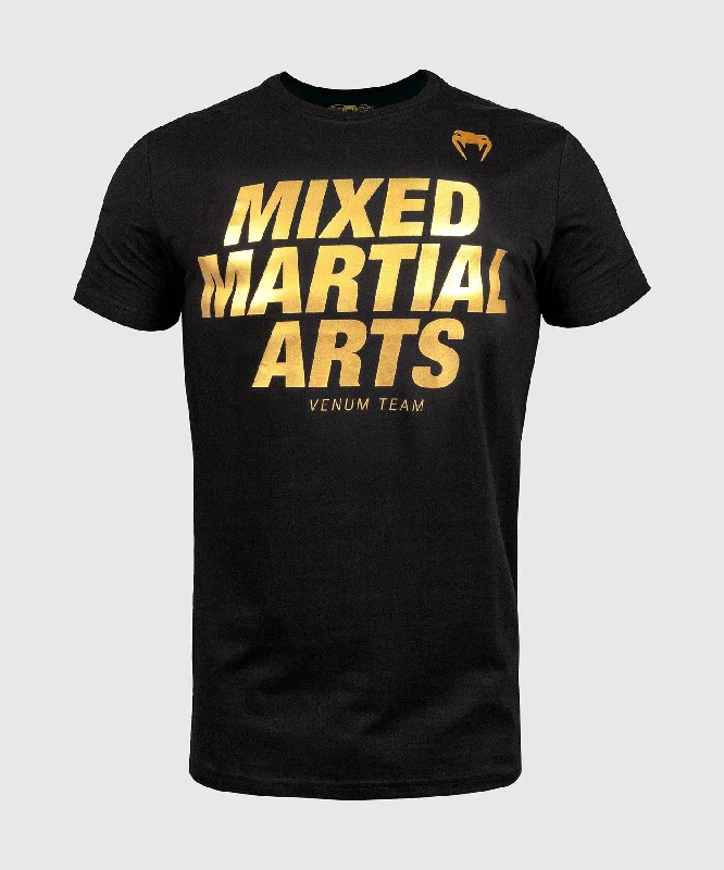 Men's fitted muscle t-shirt-Venum MMA VT T-shirt - Black/Gold