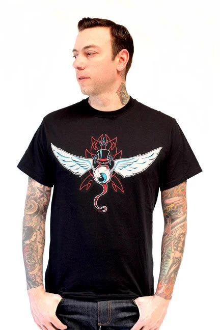 Men's retro-inspired t-shirt-Flyin' Eyeball  M-301