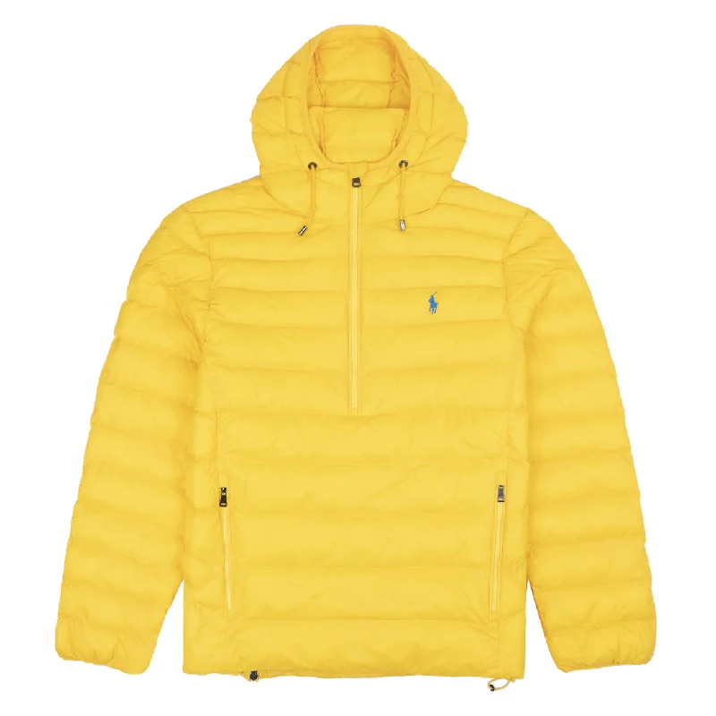 Men's organic bomber-Polo Ralph Lauren Terra Poly Fill Over Head Jacket Yellow Fin