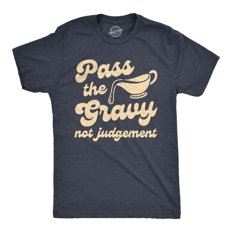 Men's eco-friendly bamboo t-shirt-Pass The Gravy Not Judgement Men's T Shirt