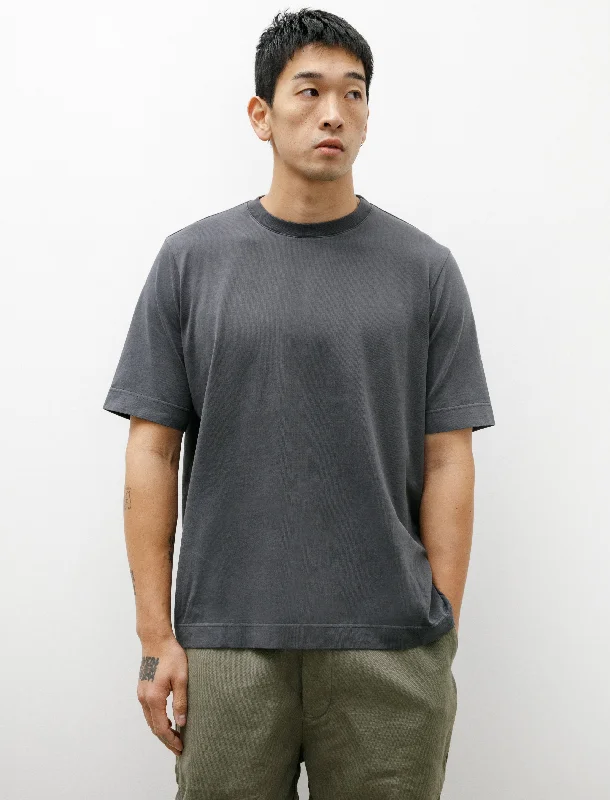 Men's seamless t-shirt-Felix T-Shirt Heavy Cotton Dark Grey