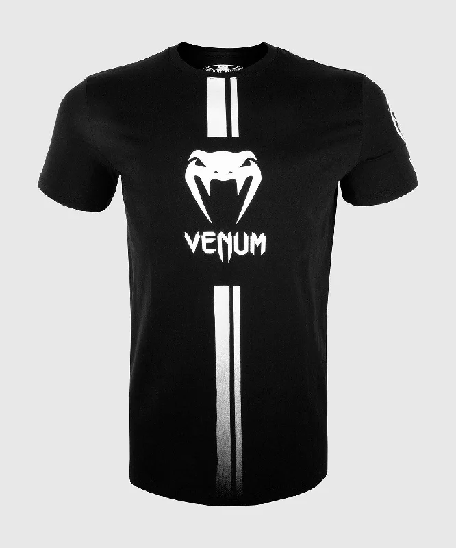 Men's wrinkle-resistant t-shirt-Venum Logos T-Shirt - Black/White