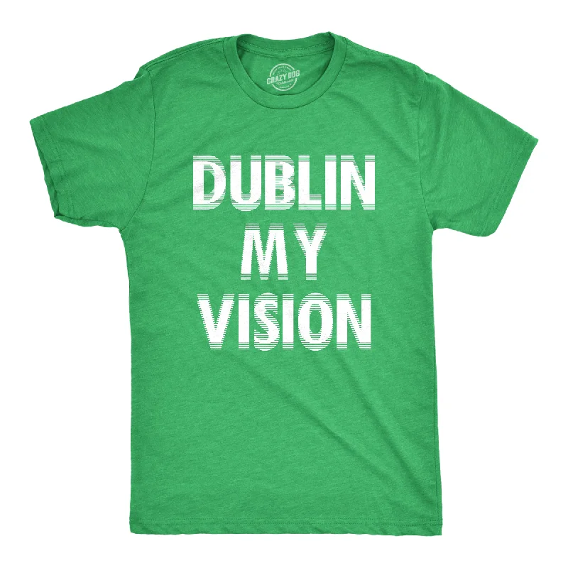 Men's eco-friendly bamboo t-shirt-Dublin My Vision Men's T Shirt