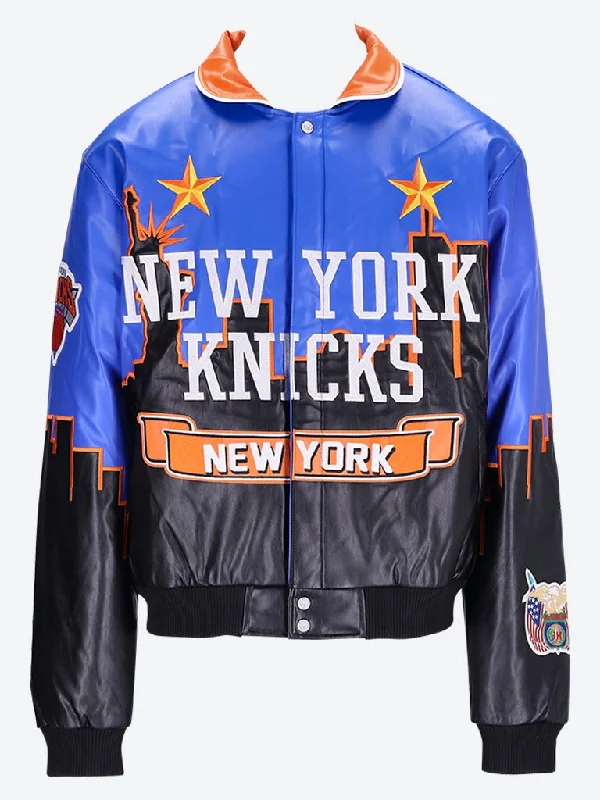 Men's performance trench coat-Skyline ny knicks jacket