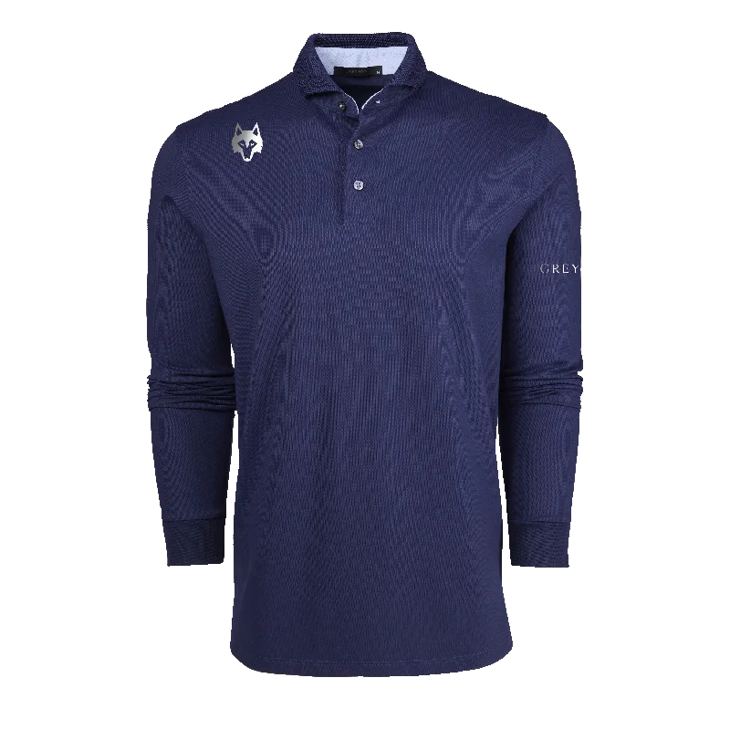 Men's adaptable athletic polo shirt-Players Club Cherokee Long Sleeve Polo