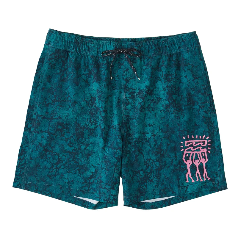 Men's comfortable gym shorts-Riot Layback 17" Boardshorts