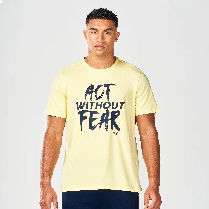 Men's hand-painted t-shirt-Core Belief Tee V2 - Lemonade Marl