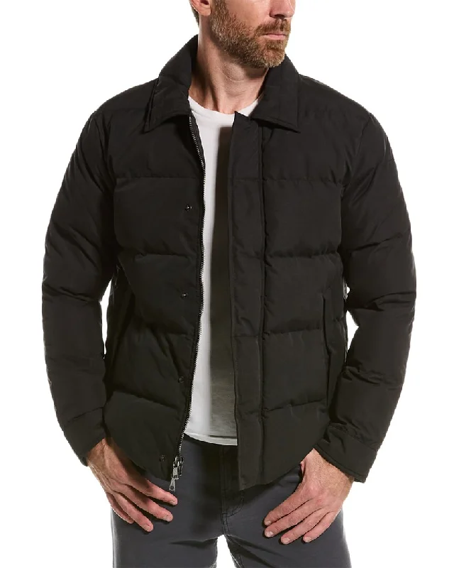 Men's ultra-breathable windbreaker-John Varvatos Calder Puffer Jacket