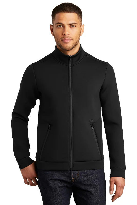 Men's sporty raincoat-Ogio Mens Axis Full Zip Jacket - Blacktop - Closeout