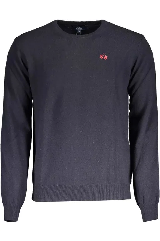 Men's linen sweater-La Martina Elegant  Wool-Blend Sweater for Men's Men