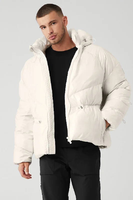 Men's naturally cooling jacket-Stunner Puffer Jacket - Ivory