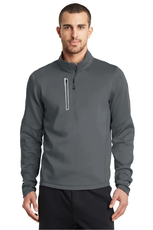 Men's eco-friendly windbreaker-Ogio Mens Endurance Fulcrum 1/4 Zip Jacket - Gear Grey