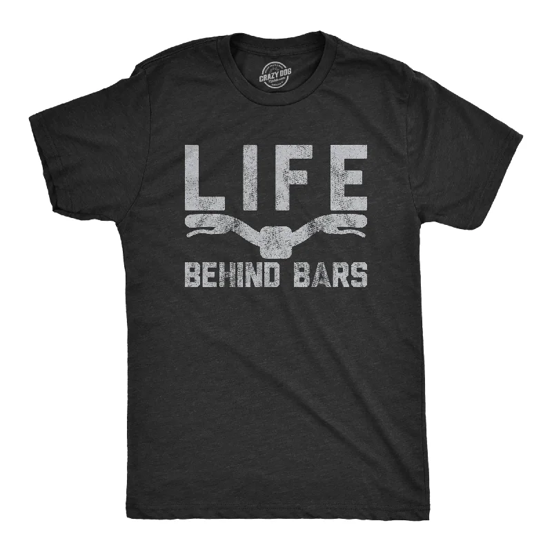 Men's wrinkle-resistant t-shirt-Life Behind Bars Men's T Shirt