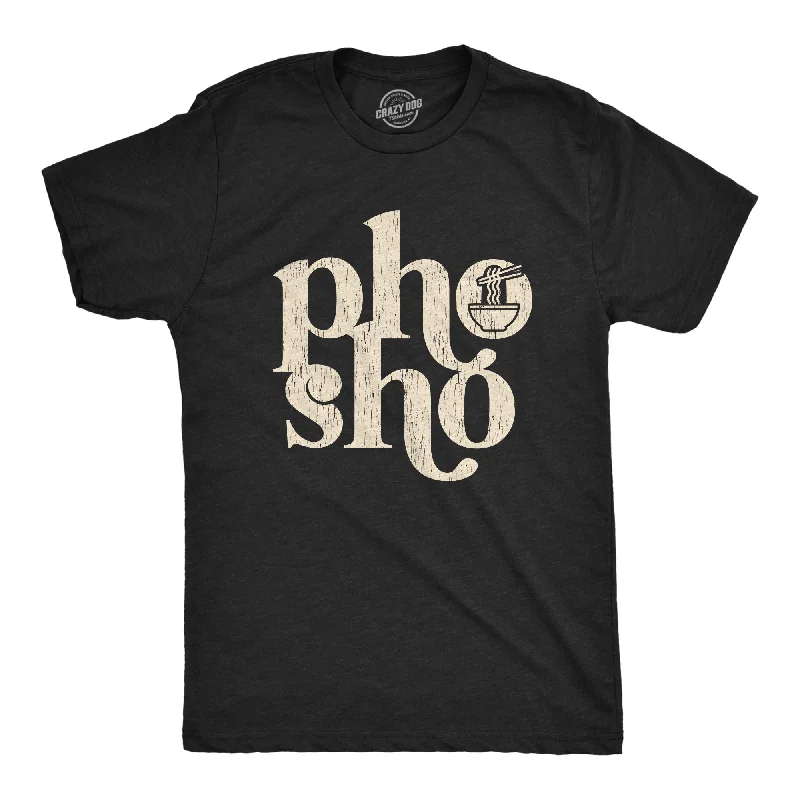 Men's distressed t-shirt-Pho Sho Men's T Shirt