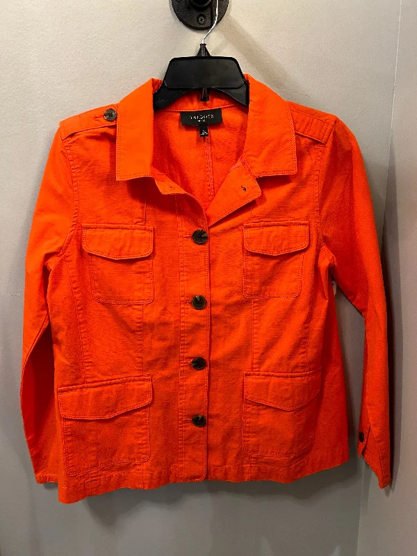 Men's comfortable puffer jacket-Jacket Other By Talbots In Orange, Size: Mp