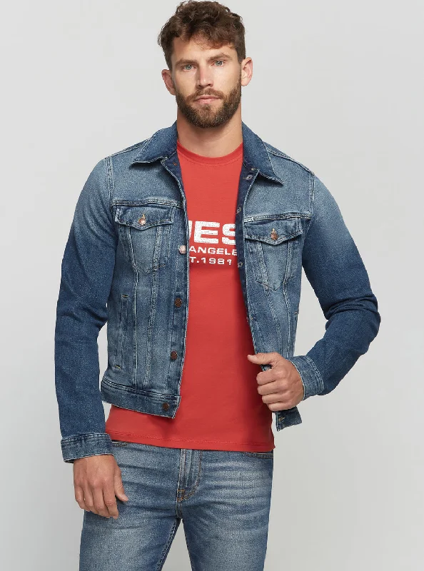 Men's functional windbreaker-Carry Mid Dillon Denim Jacket