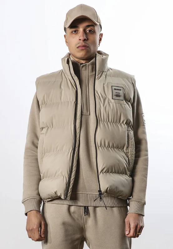 Men's modern field coat-MATCH GILET FAWN