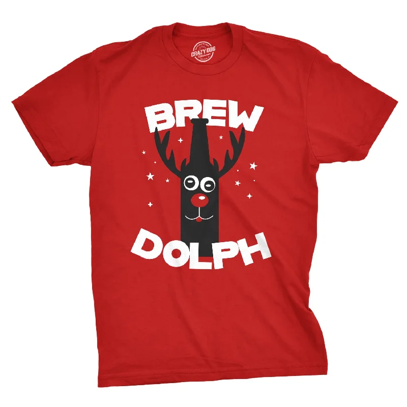 Men's wrinkle-resistant t-shirt-Brew Dolph Men's T Shirt