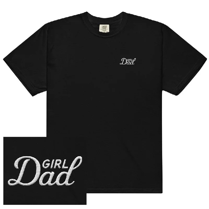 Men's UV-protection t-shirt-Girl Dad Embroidered Tee