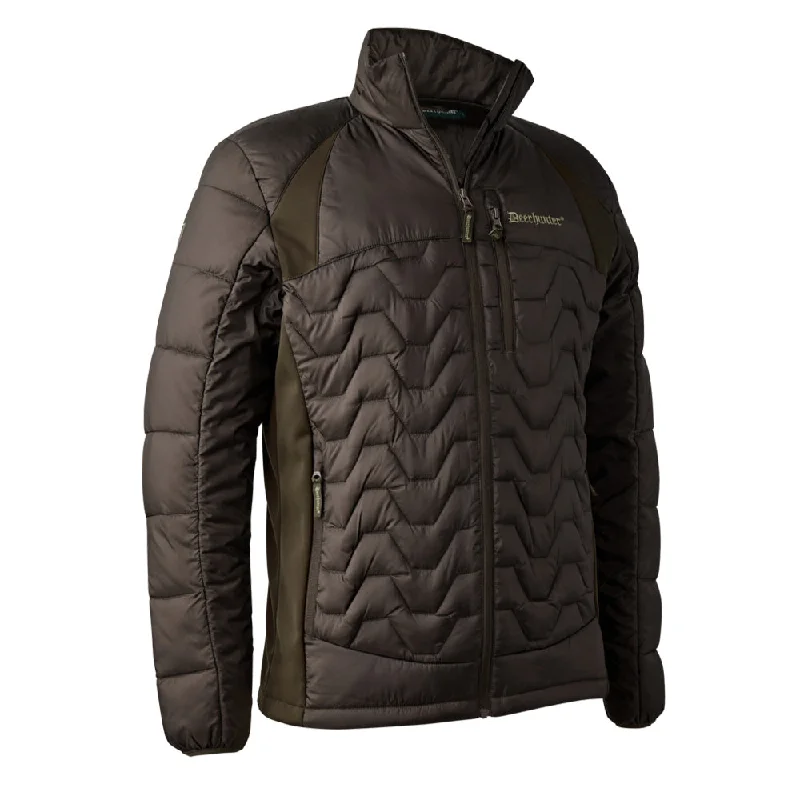 Men's wrinkle-resistant field jacket-Deerhunter Escape Quilted Jacket Art Green