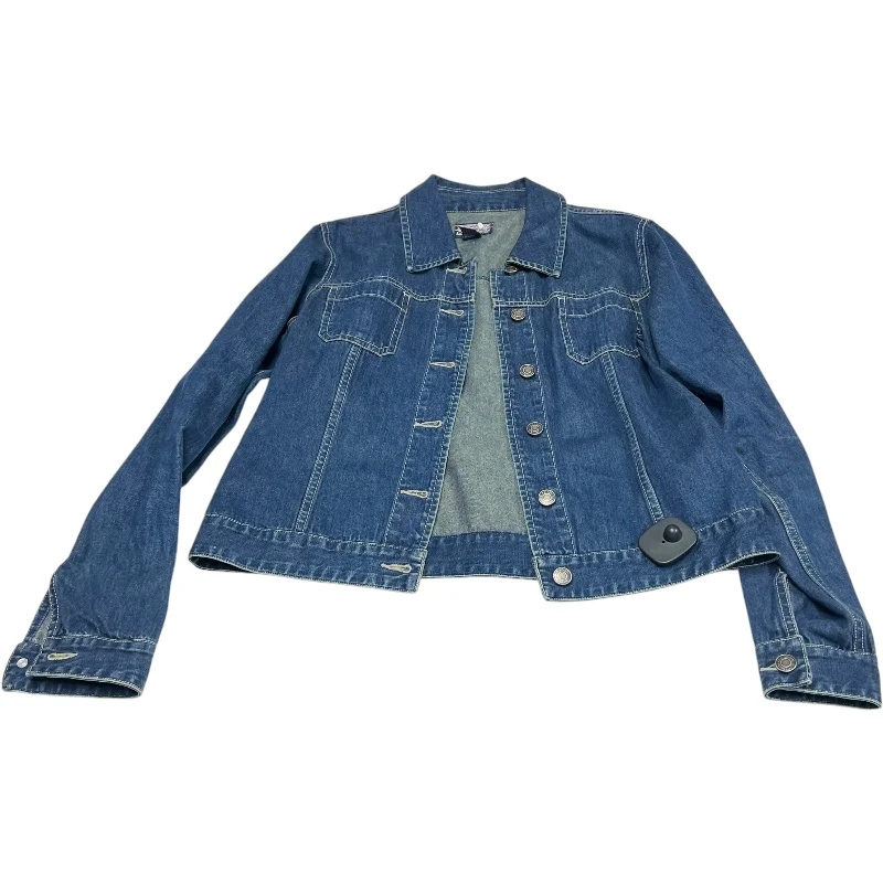 Men's summer windbreaker-Jacket Denim By Denim Old School In Blue Denim, Size: M