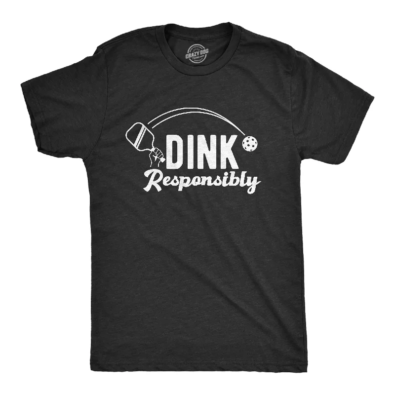 Men's longline t-shirt-Dink Responsibly Men's T Shirt