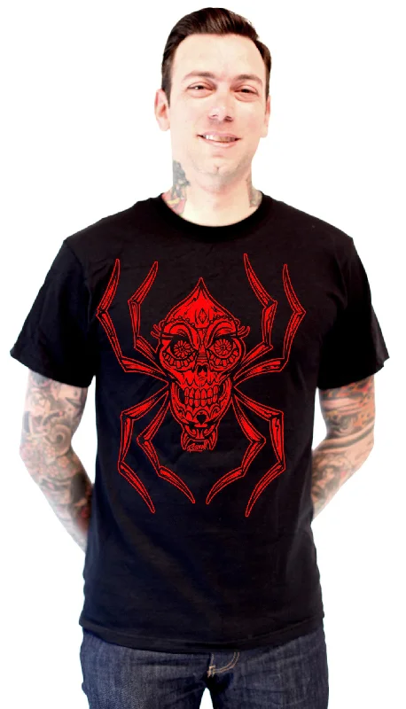 Men's graphic print t-shirt-Spider  M-251