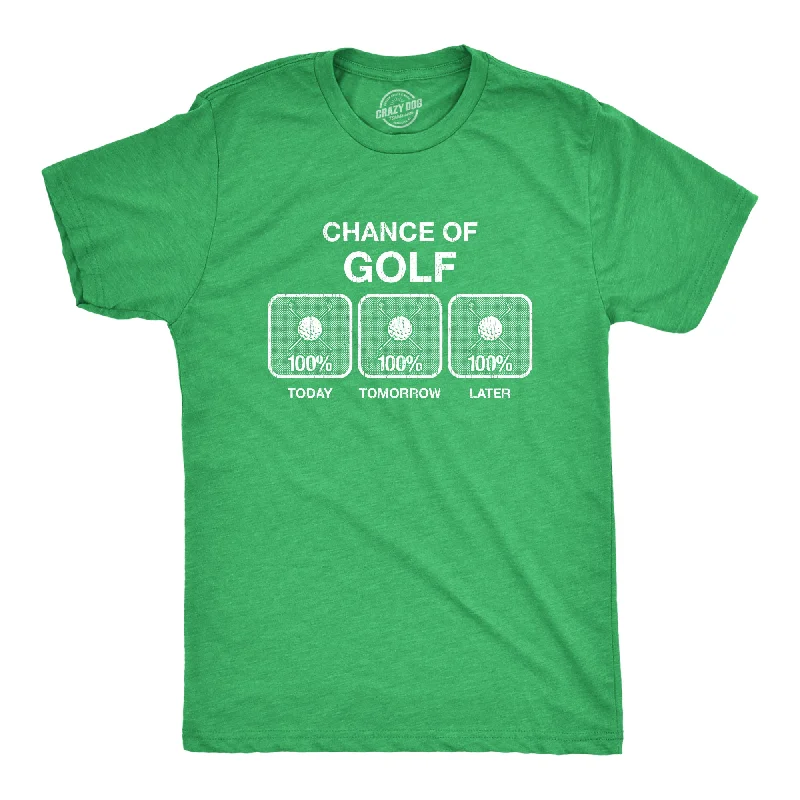 Men's relaxed fit t-shirt-100% Chance Of Golf Men's T Shirt