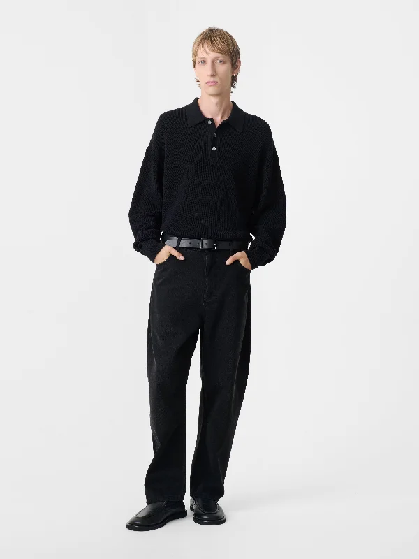 Men's antibacterial casual pants-Land Denim Pant in Washed Black