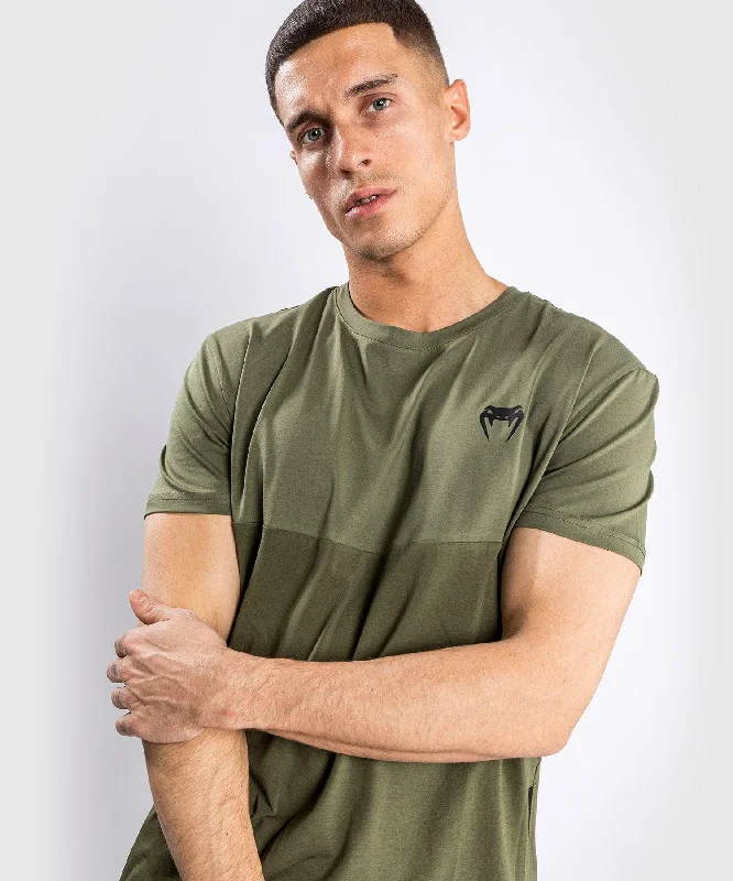 Men's longline t-shirt-Venum Laser T-shirt - Khaki