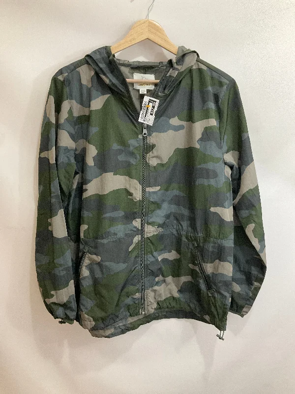 Men's quick-dry anorak-Jacket Windbreaker By Aerie In Camouflage Print, Size: Xs