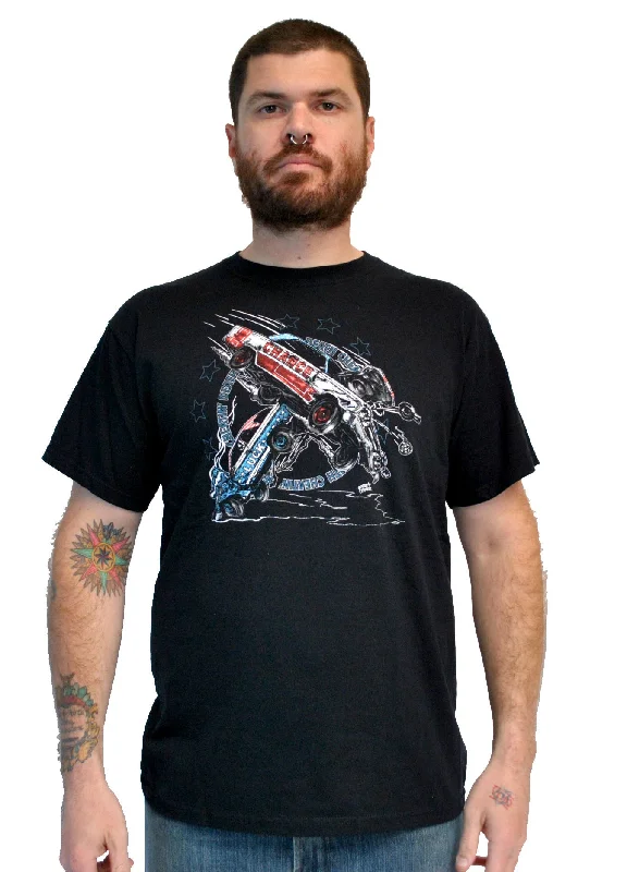 Men's fashion-forward t-shirt-Cheatin' Death M-190