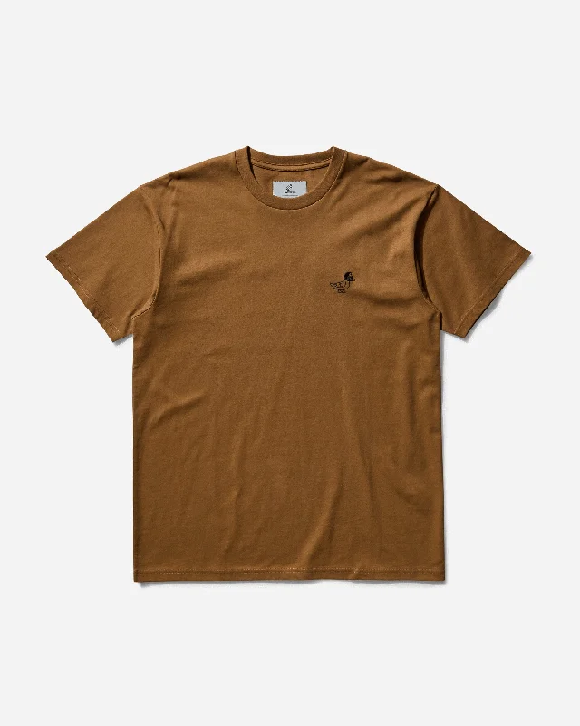 Men's silky-soft t-shirt-Men's INVINCIBLE Madison Duck T-Shirt Hamilton Brown