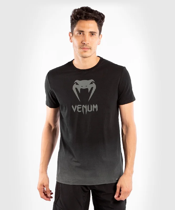 Men's classic fit t-shirt-Venum Classic T-shirt - Black/Dark Grey