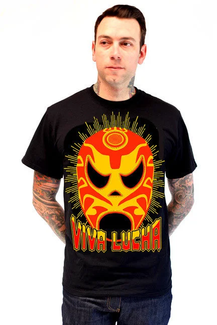 Men's fitted muscle t-shirt-Viva Lucha  M-276