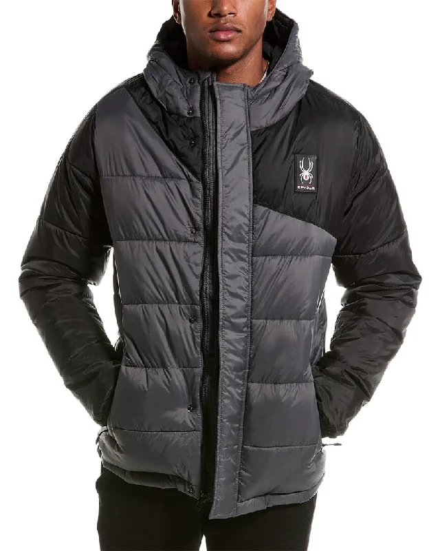 Men's organic cotton jacket-Spyder Circuit Puffer Jacket