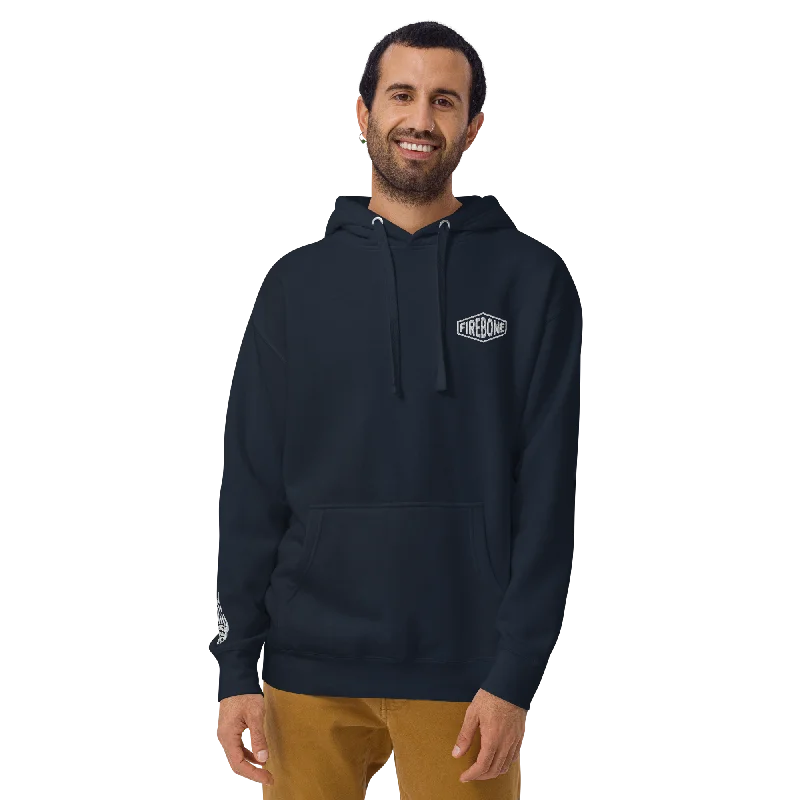 Men's summer hoodie-Lightning Tiger - Navy hoodie