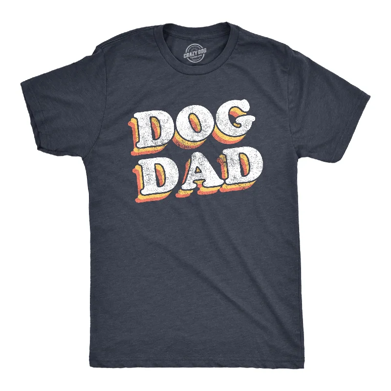 Men's organic cotton t-shirt-Dog Dad Retro Men's T Shirt