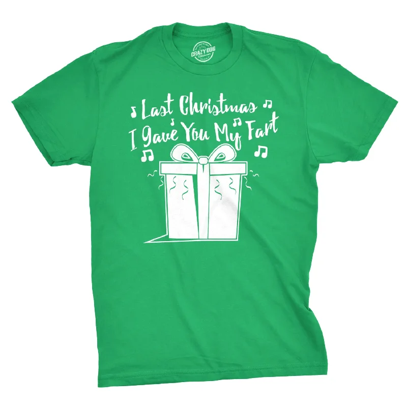 Men's retro-inspired t-shirt-Last Christmas I Gave You My Fart Men's T Shirt