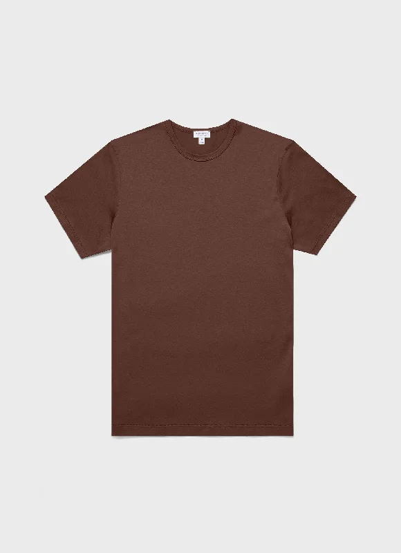 Men's seamless t-shirt-Men's Classic T-shirt in Cocoa Brown